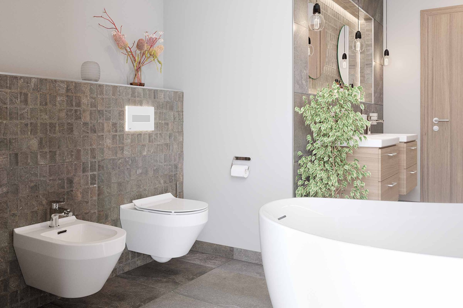 Stora och små badrum – inredningstips | HORNBACH