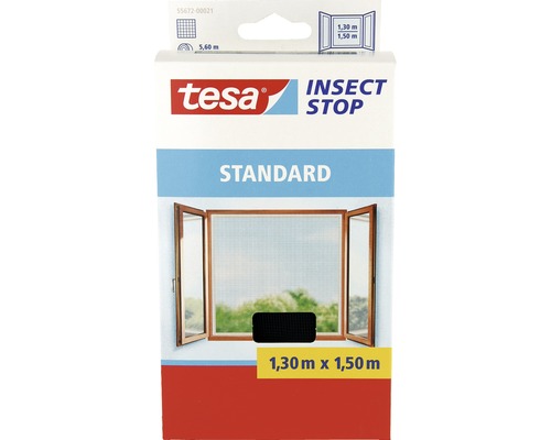 Flugnät TESA Insect Stop till fönster Standard antracit 130x150cm