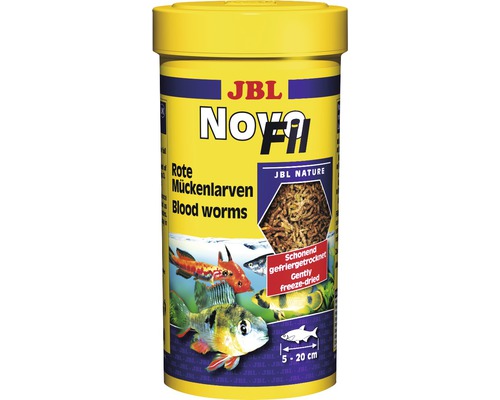 Fiskfoder JBL NovoFil röda mygglarver 250ml