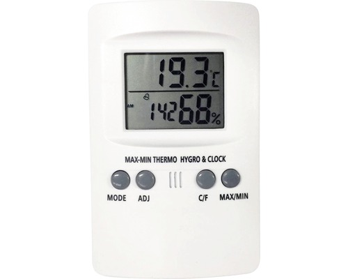 Termometer/hygrometer digital inkl. batteri
