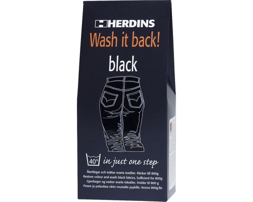 HERDINS Wash It Back svart-0