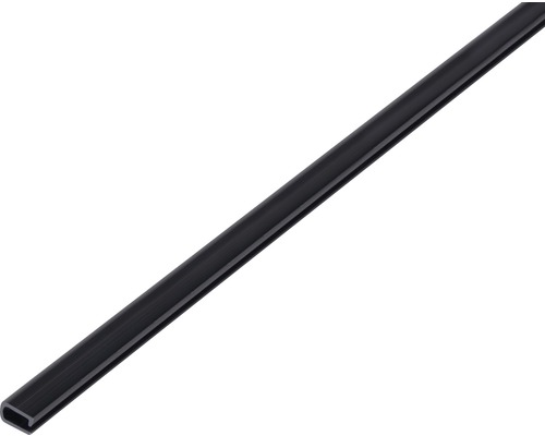 Ramprofil KAISERTHAL plast svart 7x4x0,5mm 1m