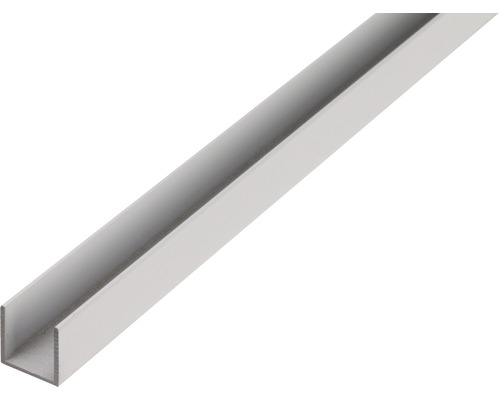 U-profil KAISERTHAL aluminium vit 10x10x10x1mm 2,6m