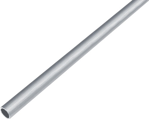 Rundrör ALBERTS aluminium rostfritt stål-design ljust Ø 15x1mm 1m