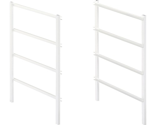 ELFA Stativgavlar 1040x535 mm med 10 skenor, vit, 2 styck, 201013