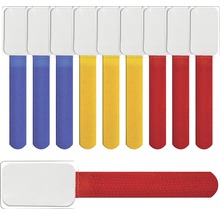Kabelband för märkning blå gul röd 10 st-thumb-0