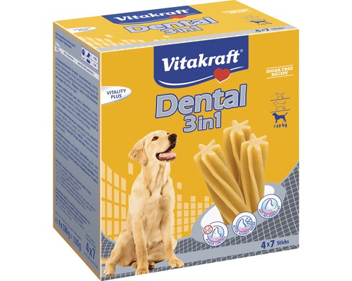 Fodertillskott VITAKRAFT Dental 3-1 multipack medium 28st