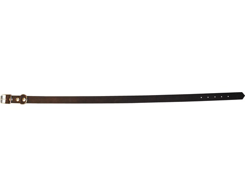 Halsband läder 2,2x50cm mörkbrun-0