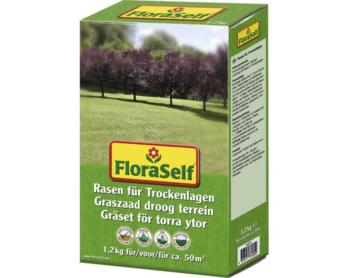Gräsfrö FLORASELF Gräset för torra ytor 1,2kg-0