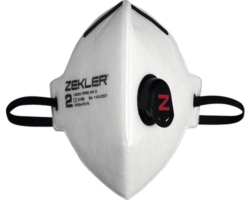 ZEKLER Halvmask filtrerande 1402V FFP2V 3-pack