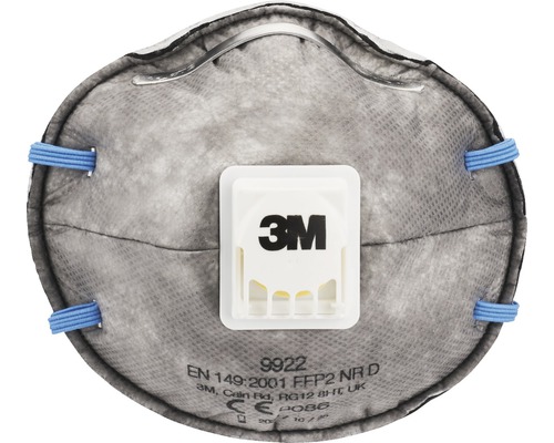 Andningsskydd 3M™ för målning med vattenbaserad färg 9922C2 2-pack-0