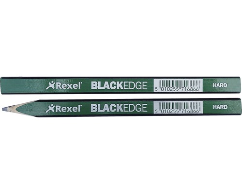 Snickarpenna Blackedge hård grön/svart
