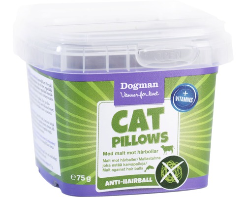 Kattgodis DOGMAN Cat Pillows anti-hårboll 75g