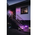 Vägglykta PHILIPS Hue Impress white and color ambiance 8W 1200lm IP44 svart