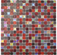 Mosaik glas GM MRY 200 brun röd 29,5 x 29,5 cm-thumb-0