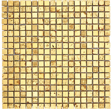 Mosaik natursten XAM 47 guld 30 x 30 cm-thumb-0