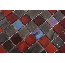 Mosaik glas GM MRY 200 brun röd 29,5 x 29,5 cm-thumb-3