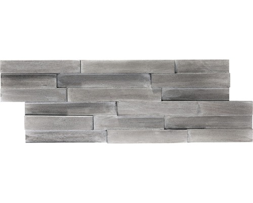 Väggtegel REBEL OF STYLES Ultrawood Yakisugi Silver 18x49,5 cm-0