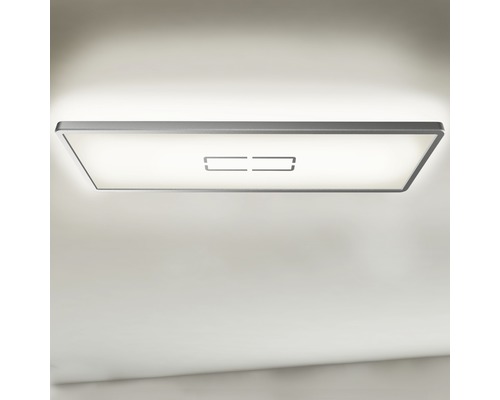 Plafond BRILONER Free LED ultraplatt 22W 2700lm 4000K neutralvit HxBxD 29x200x580mm vit/silver-0