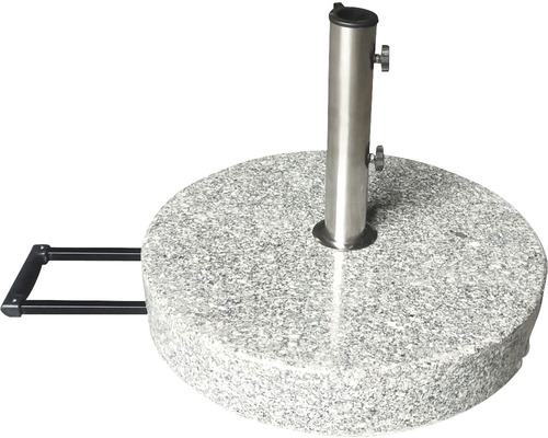 Parasollfot GARDEN PLACE 60kg granit för parasoller med 38/48mm stång inkl. 2 adapters