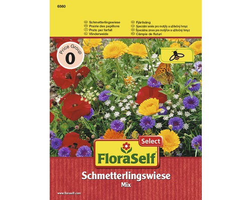 Blomsterängsfrö FLORASELF Select Fjärilsäng 8m²