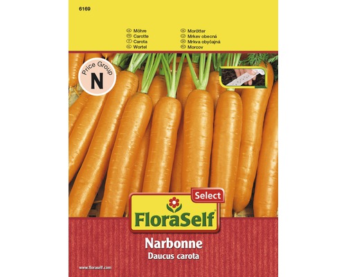 Grönsaksfrö FLORASELF Morot Narbonne såband-0