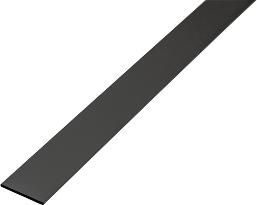 Plattstång ALBERTS aluminium matt svart 2000x20x2mm-0