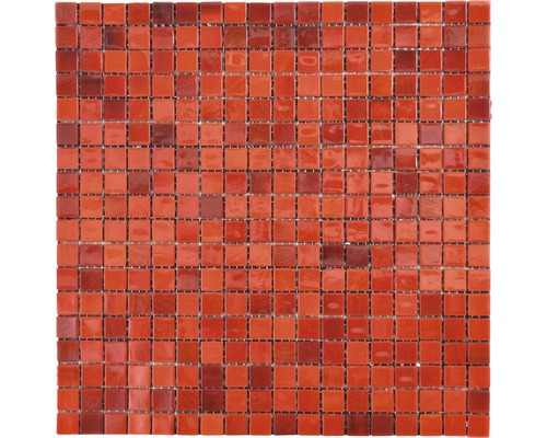 Mosaik glas GM MRY 300 röd 29,5 x 29,5 cm-0