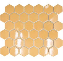Mosaik Hexagon HX 570 32,5x28,1 cm orange matt-thumb-0