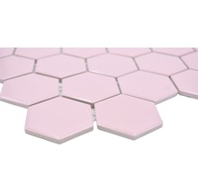 Mosaik HX 520 Hexagon 32,5x28,1 cm gammelrosa glans-thumb-1