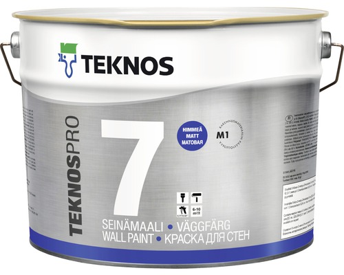 Väggfärg TEKNOS Teknospro 7 S0500-N vit 10L