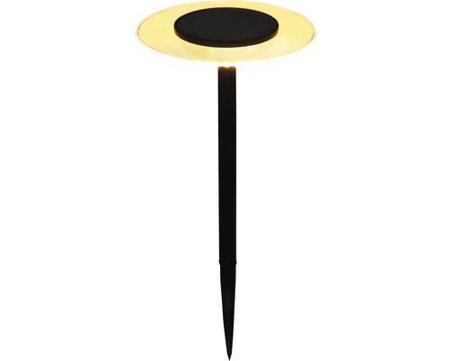 Solcellslampa LED Ufo IP44 HxØ 350x160mm svart