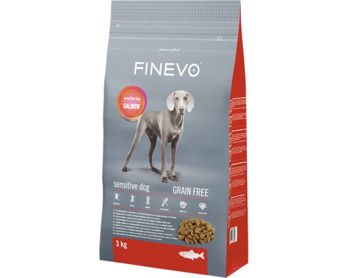 Hundmat FINEVO Sensitive Dog lax spannmålsfritt 3kg