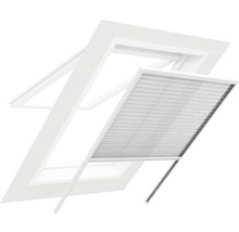 Myggnät HOME PROTECT aluminium plissee snefönster vit 130x160cm-thumb-0