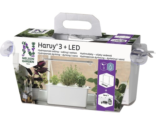 Presentförpackning NELSON GARDEN Harvy 3 + LED hydroponisk