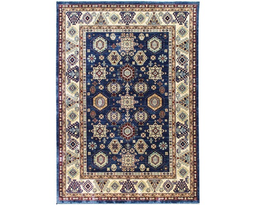 Orientalisk matta Ornament blå 80x240cm-0