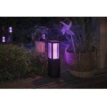 Pollare PHILIPS Hue Impress White & Color Ambiance 8W 1200lm H 400mm svart - kompatibel med SMART HOME by hornbach-thumb-1