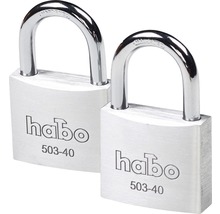 Hänglås HABO 503-40 Twin aluminium-thumb-0