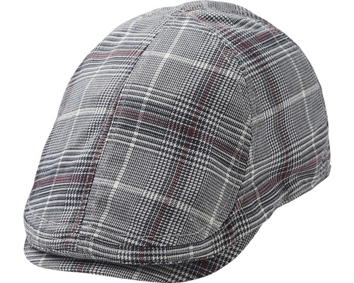 Flat cap Merrit Duckbill svart/vinröd L/XL