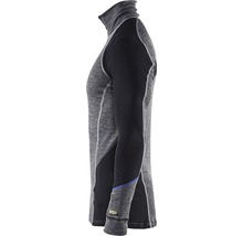 Underställ BLÅKLÄDER tröja zip warm merinoull grå/svart XXXXL-thumb-4