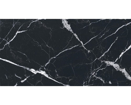 Klinker Verona Black svart matt marmoroptik 32x62,5 cm
