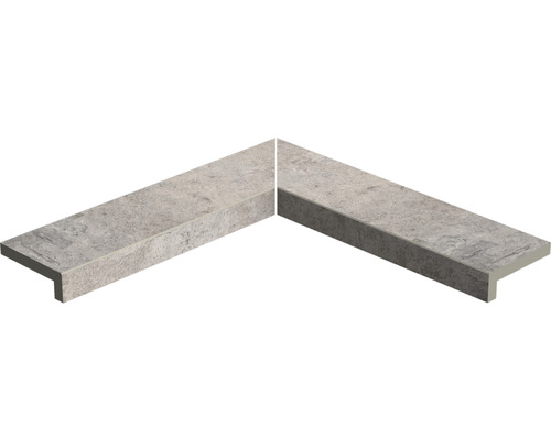 Poolsarg FLAIRSTONE Loft Grey innerhörn grå rak kant 60 x 15 x 5 cm