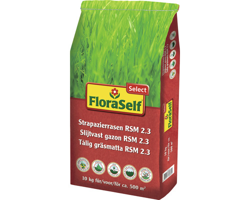 Gräsfrö FLORASELF Select Tålig gräsmatta RSM 2.3 10kg 500m²