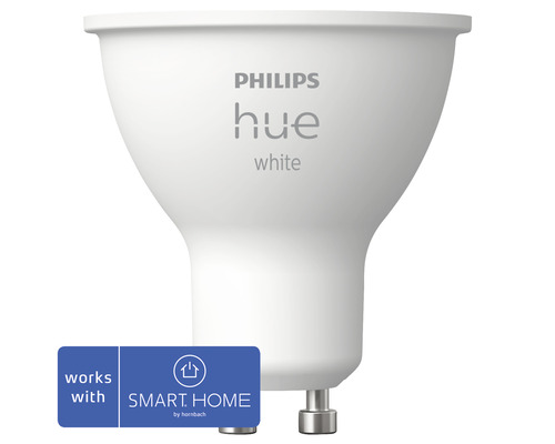 Reflektorlampa PHILIPS Hue White 5,2W dimbar vit 1 styck - kompatibel med SMART HOME by hornbach
