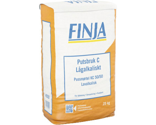 Putsbruk FINJA C lågalkaliskt 25kg