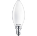 Kronlampa PHILIPS LED Warm Glow dimfunktion B35 E14 3,4W(40W) 470lm 2200-2700K varmvit matt
