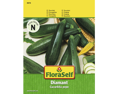 Grönsaksfrö FLORASELF Zucchini Diamant F1