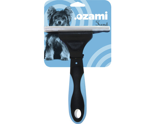 Hundborste OZAMI Furmaster XL kort päls 97 tänder blå/svart