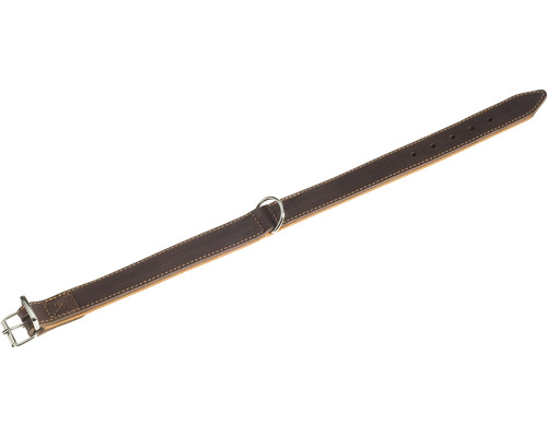 Hundhalsband KARLIE Rondo M 24 mm 42cm brun