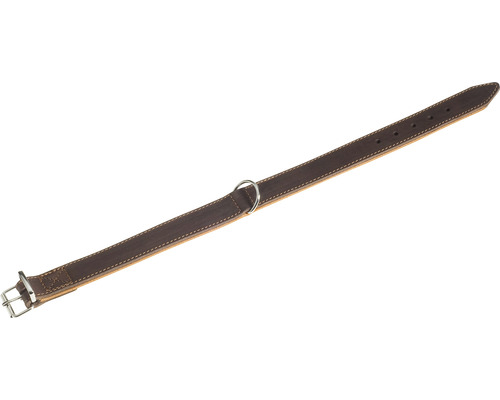 Hundhalsband KARLIE Rondo M/L 27mm 47cm brun